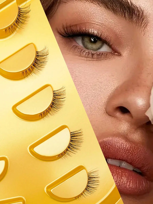 SHEIN طقم 5 أزواج رموش عين القطة النصفية