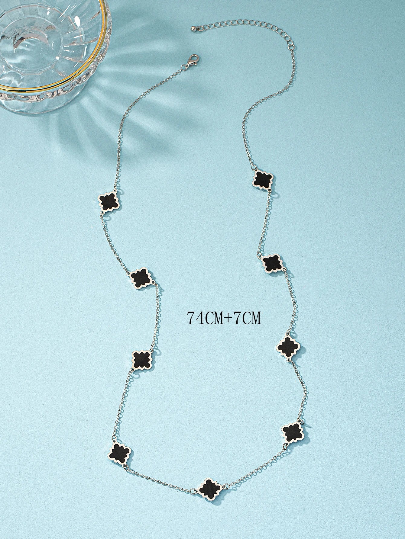 1Pc Fashion Iron Alloy Geometric Decor Long Necklace for Women for Daily Life
