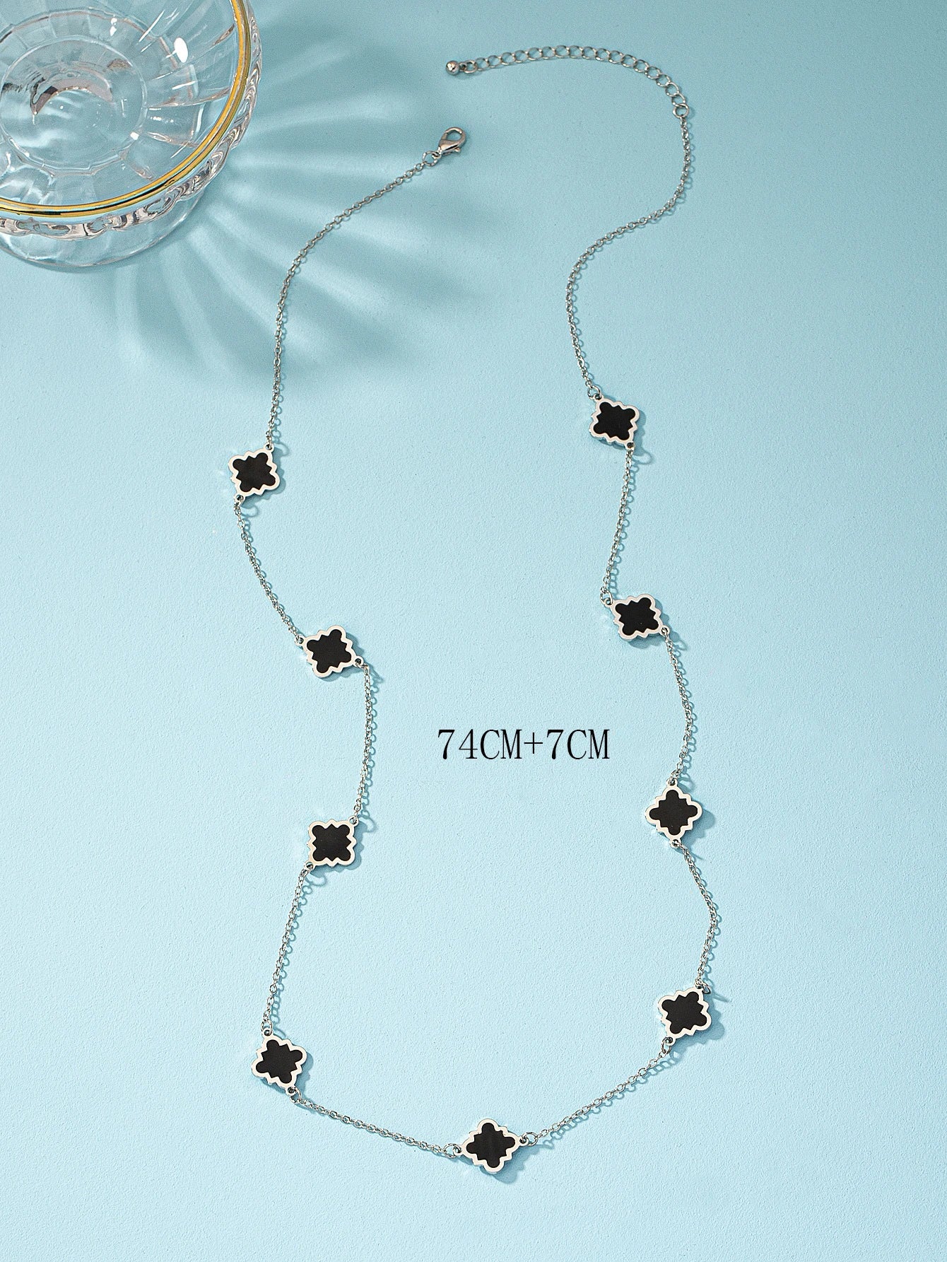 1Pc Fashion Iron Alloy Geometric Decor Long Necklace for Women for Daily Life
