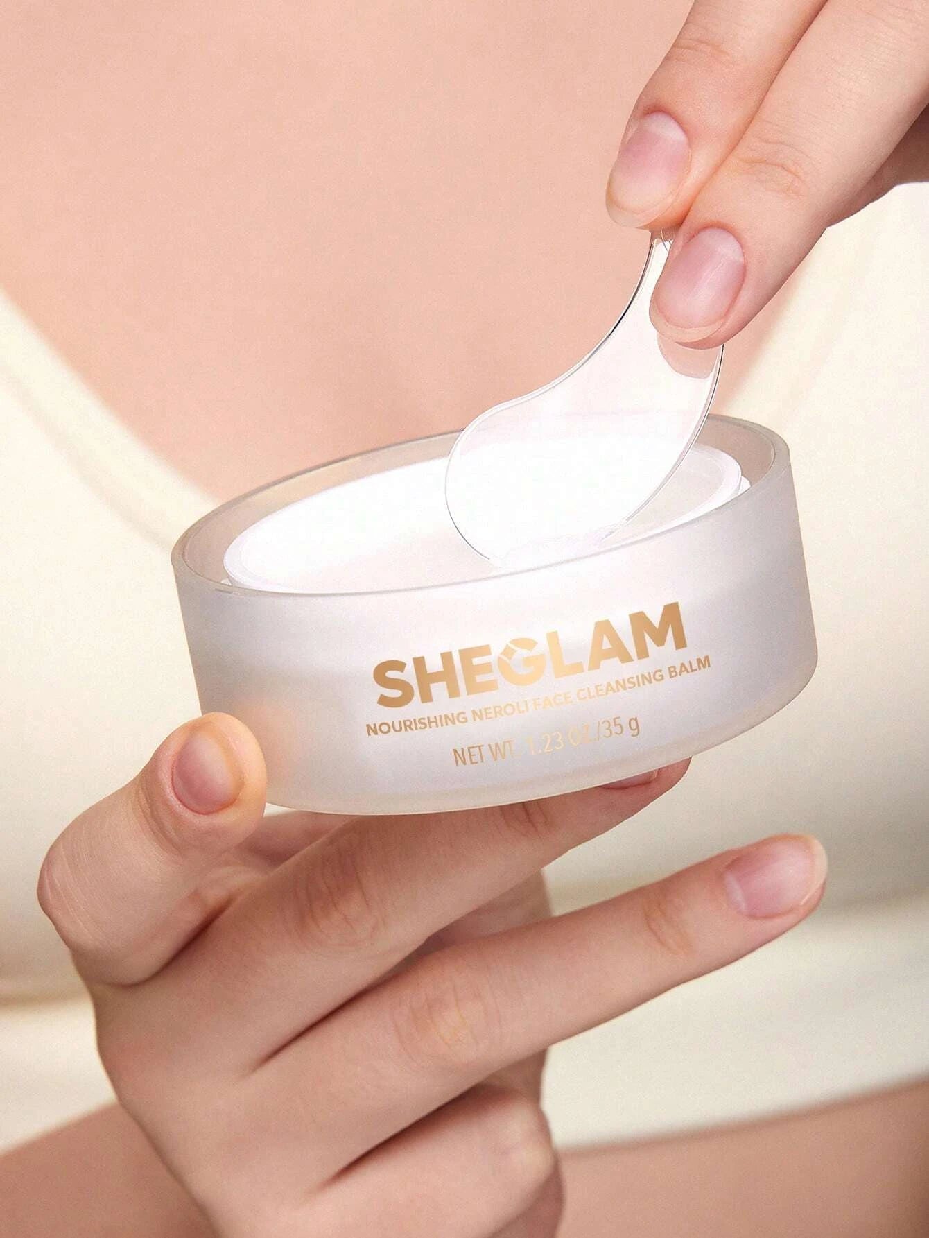 SHEGLAM Nourishing Neroli Face Cleansing Balm 35G Cream to Oil Vitamin C Makeup Melting Cleansing Balm Face Cleanser Makeup Remover Black Friday Gifts Makeup Remover