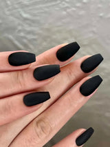 Instantly Upgrade Your Look with 24Pcs Short Coffin Red Matte Solid Fake Nail & 1Sheet Tape & 1Pc Nail File