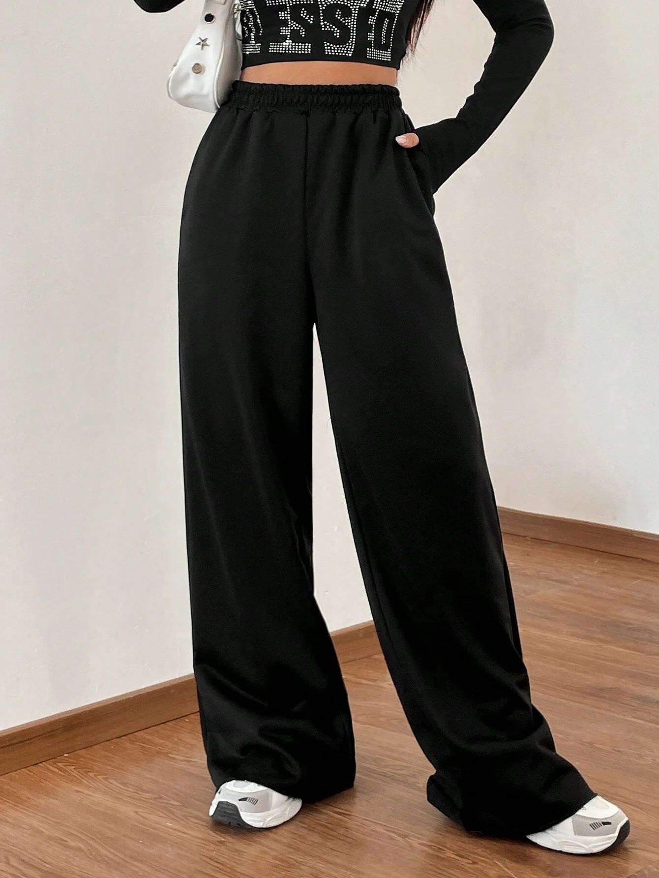 Ezwear Valentine'S Day Women'S Elastic Waist Sweatpants, Letter Printed