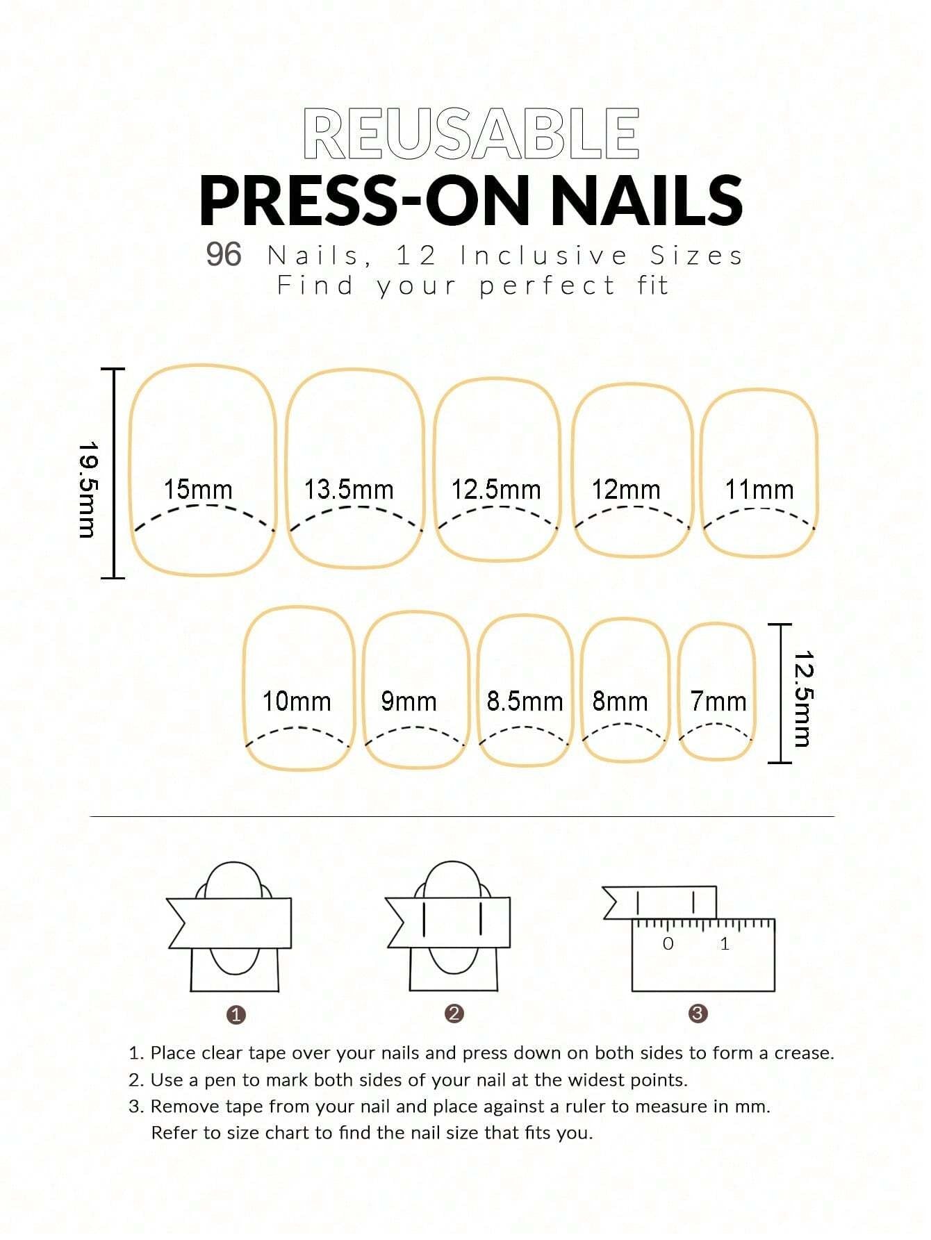 96Pcs(4Colors) Short Square Press on Nails Acrylic Short Fake Nails Full Cover Black and White French Designs Shiny Glue on Nails False Nail as Gift for Women and Girls with Storage Box