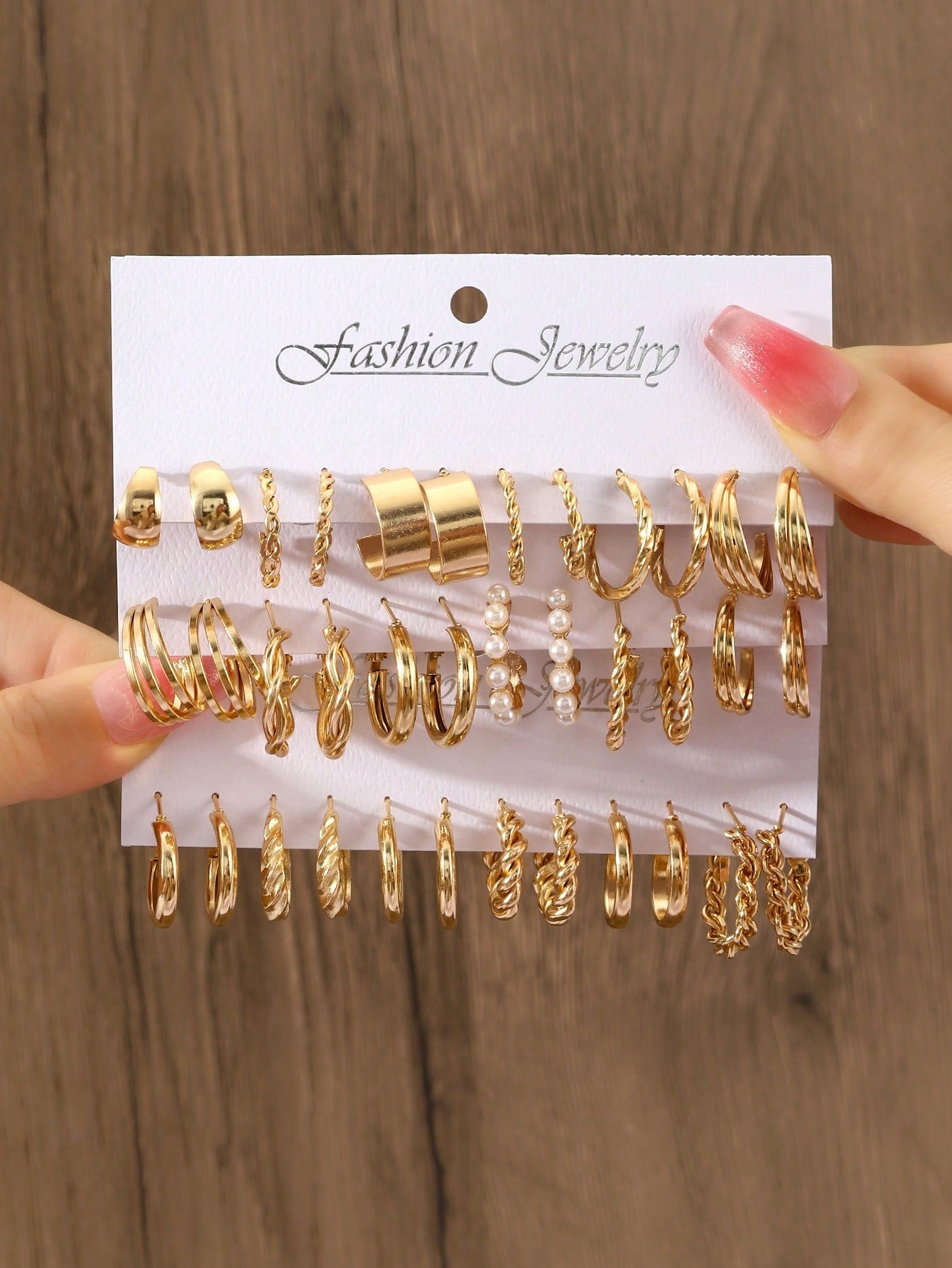 36Pcs/Set Fashionable Faux Pearl Twist, Multi-Layered & Multielement Earrings for Party, Date, Daily Wear, Etc.