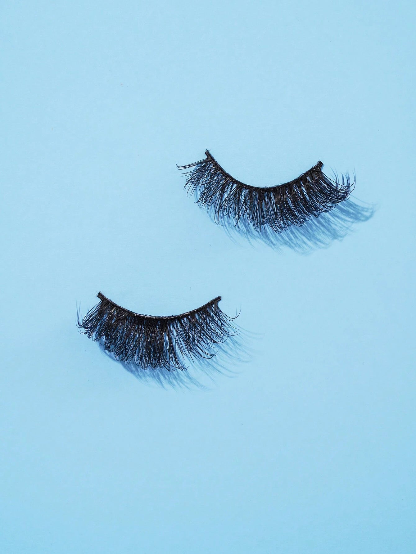 7Pairs/Set Natural Long 3D Crossed Transparent Stem False Eyelashes 5-13Mm