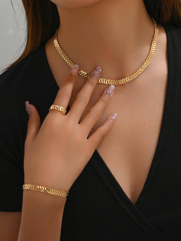 SHEIN طقم مجوهرات مبسط 3 قطع