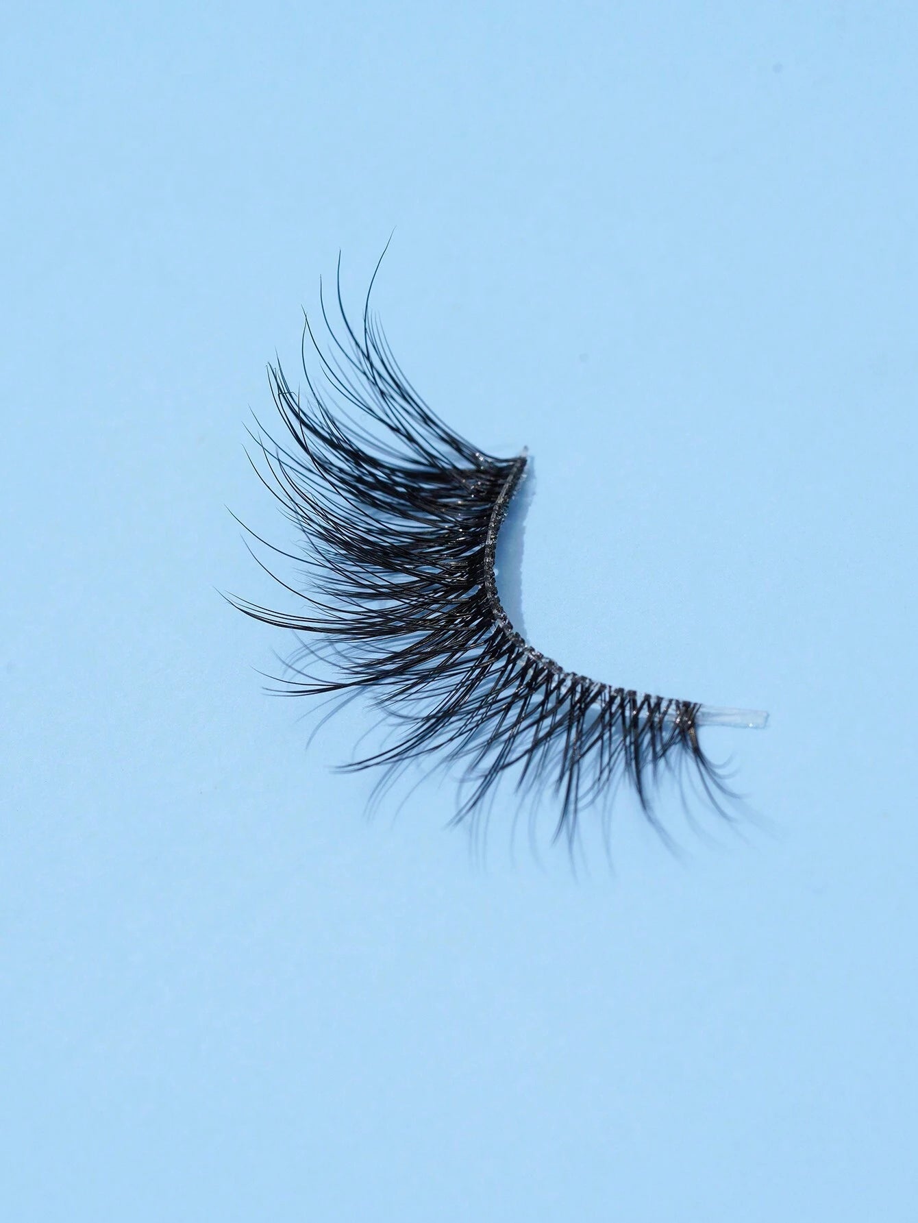 7Pairs/Set Natural Long 3D Crossed Transparent Stem False Eyelashes 5-13Mm