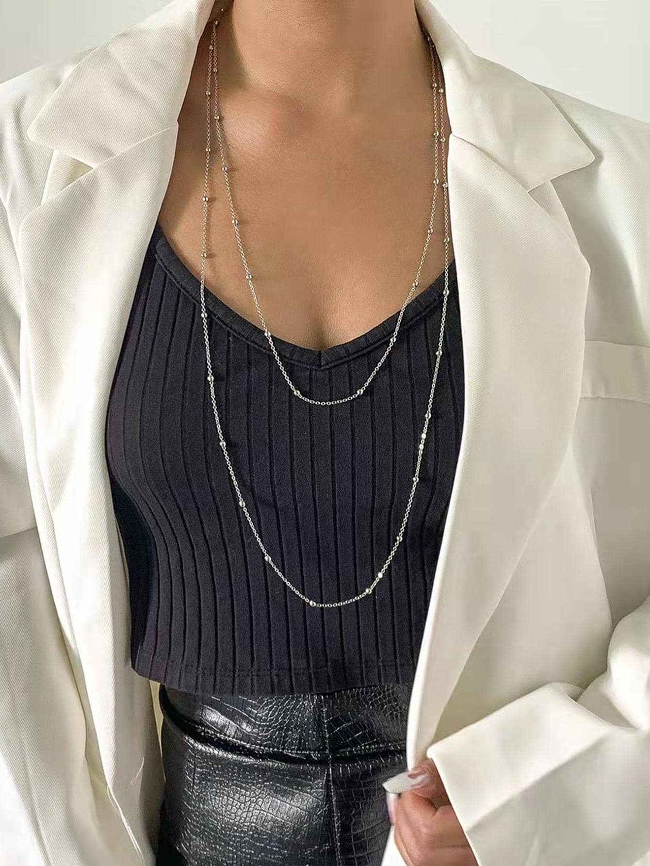 Minimalist Layered Chain Necklace