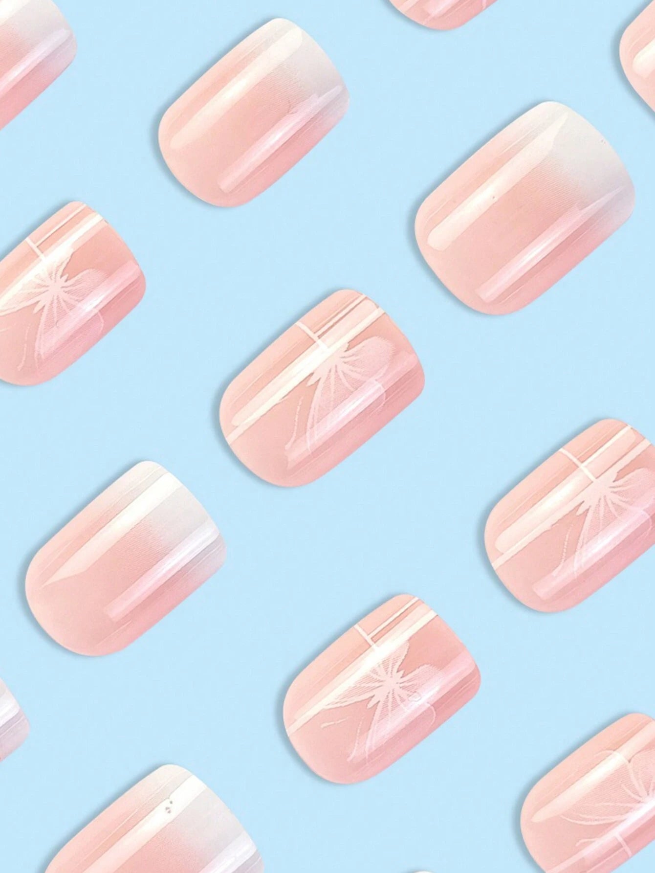 24Pcs Short Minimalist Solid Color False Nails Set for Nail Art Including Red Nails, 1Pc Jelly Glue and 1Pc Nail File