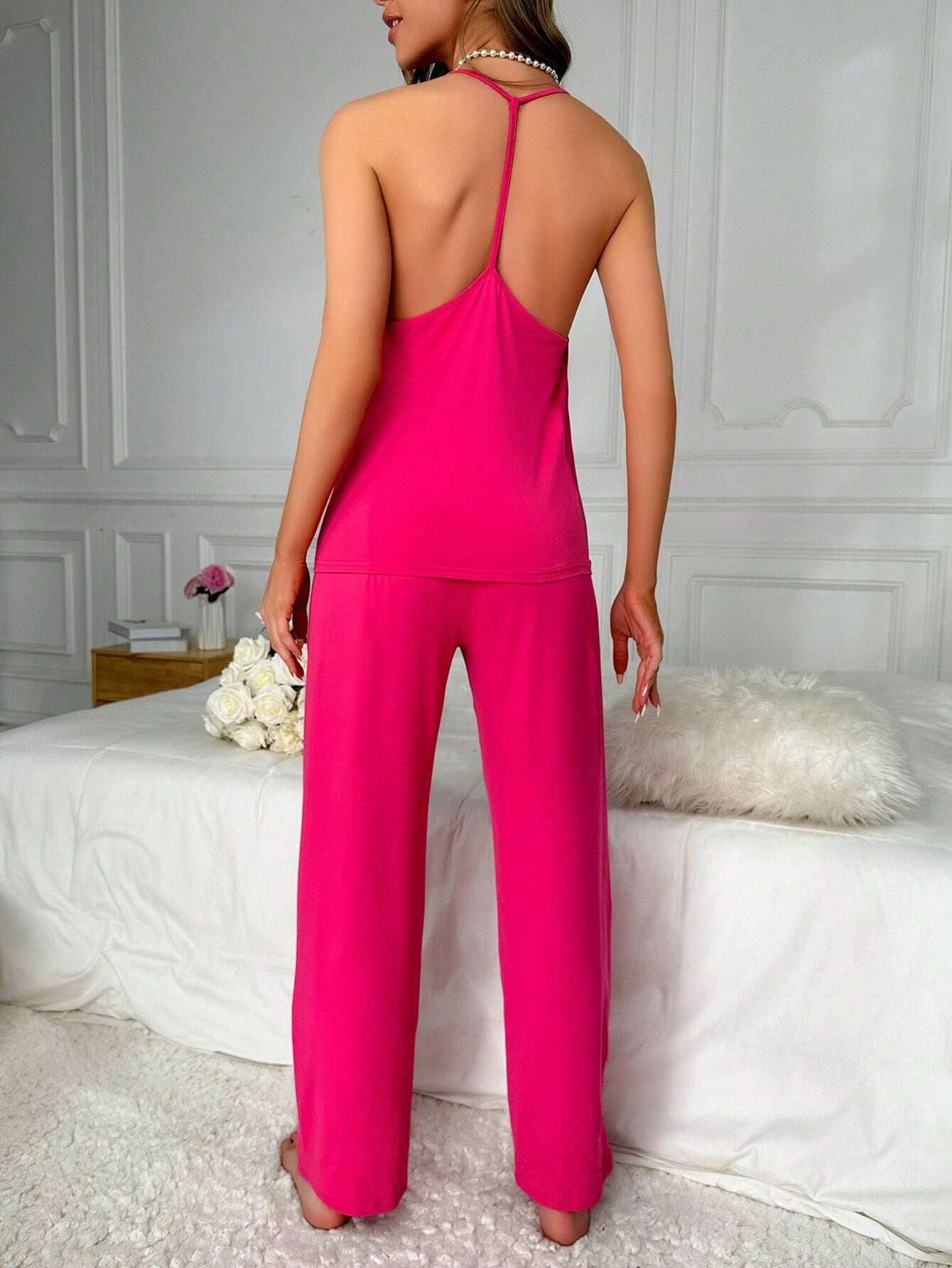 Contrast Lace PJ Set / Pajama Set