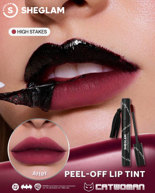 SHEGLAM CATWOMAN High Stakes صبغة شفاه قابلة للتقشير روج تنت