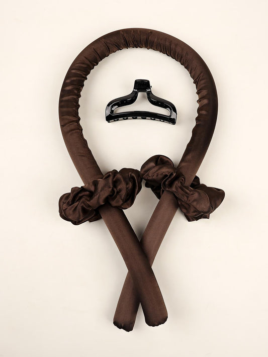 SHEIN مجموعة 4 قطع مجعدات شعر صلبة بدون حرارة