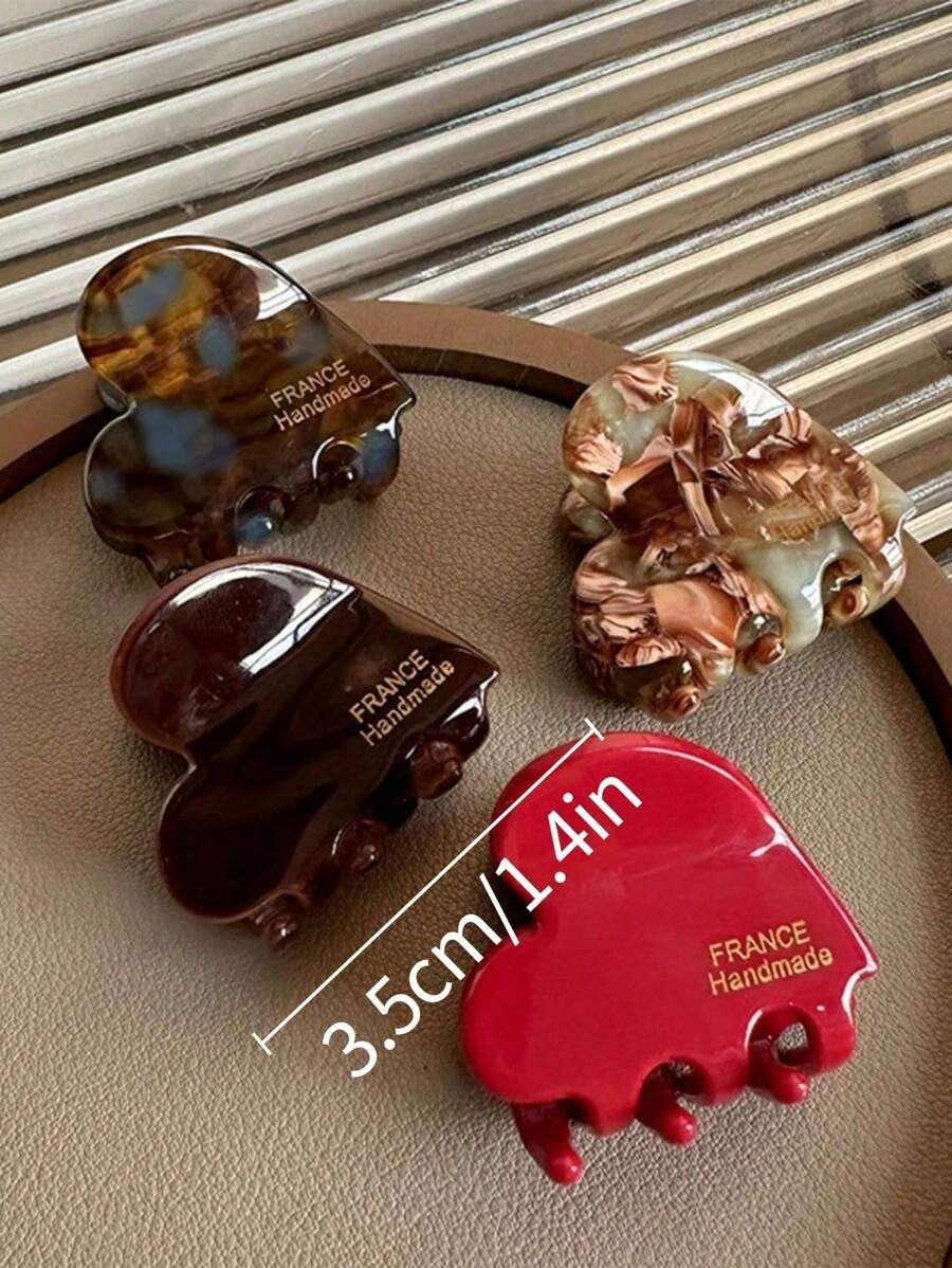 SHEIN مشابك شعر شكل قلب صغير