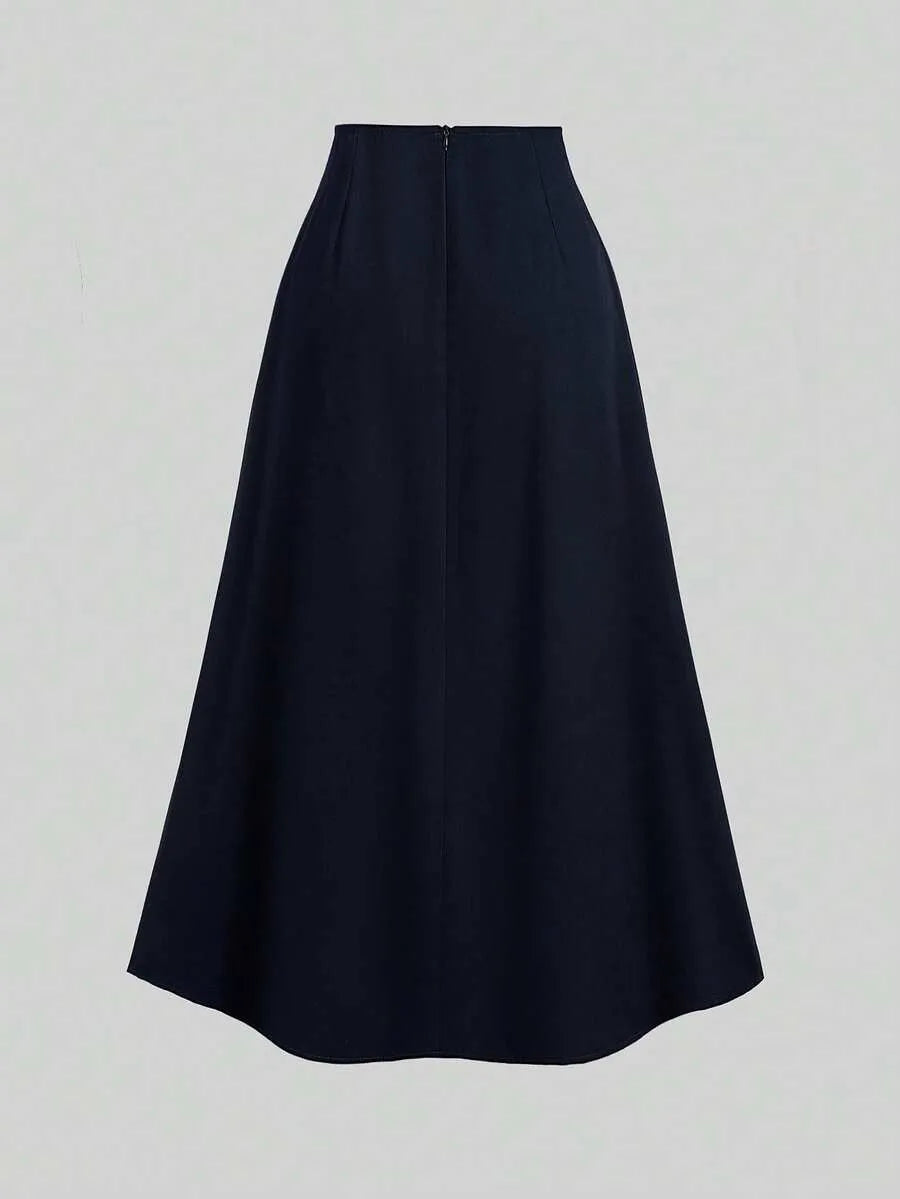 SHEIN Sweetra تنورة طويلة فضفاضة وأنيقة