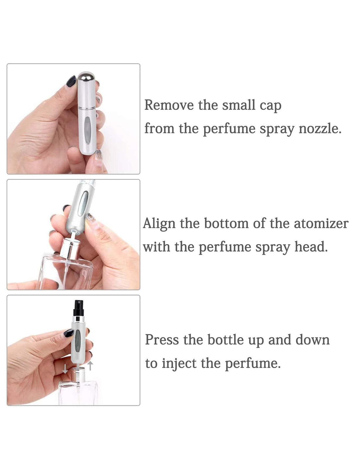 SHEIN زجاجة رذاذ عطر صغيرة قابلة لإعادة التعبئة