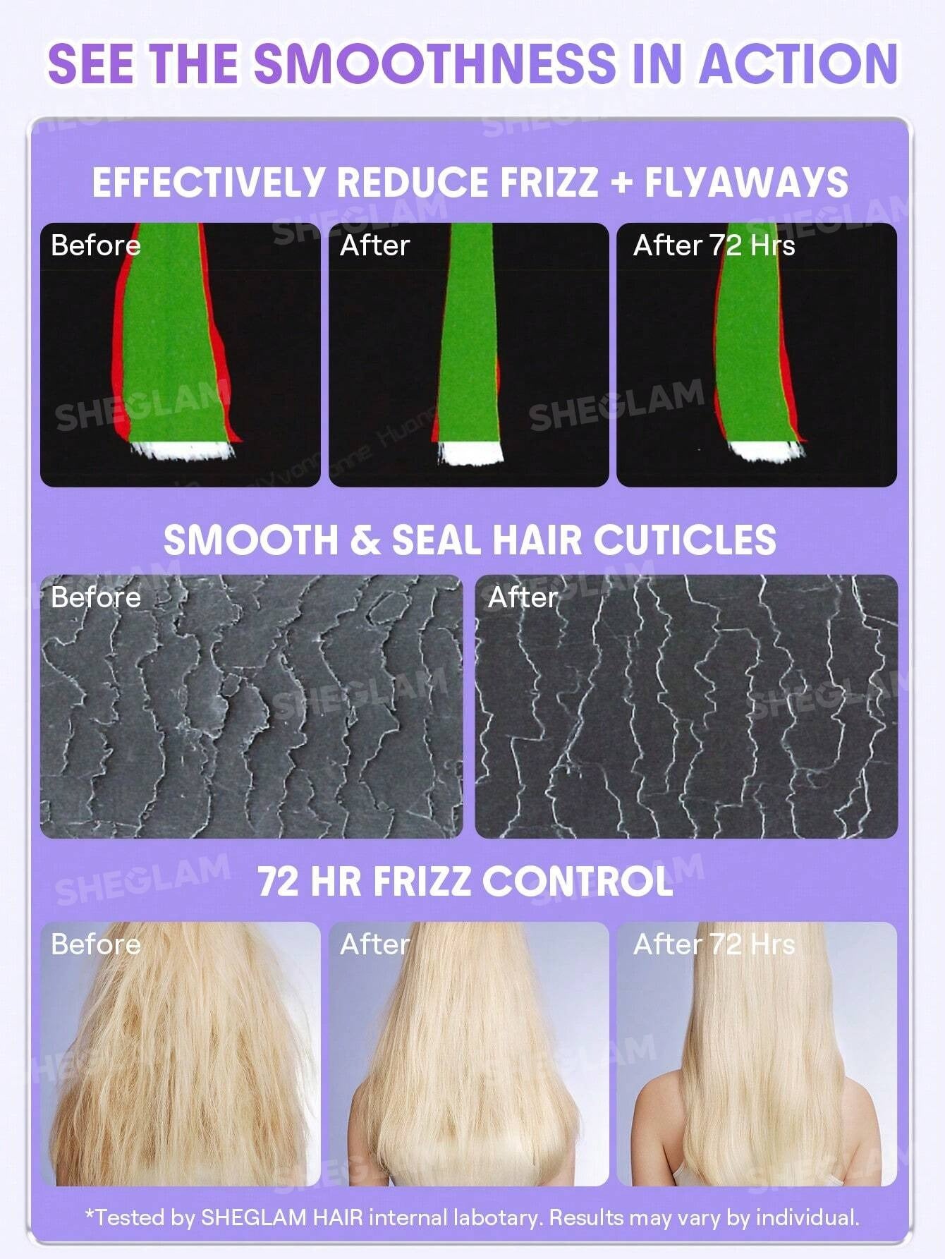SHEIN SHEGLAM HAIR كريم مرطب للشعر 25 جم ضد التجعد