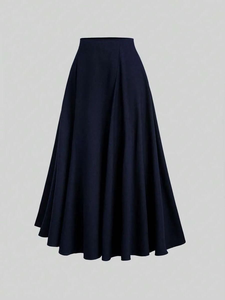 SHEIN Sweetra تنورة طويلة فضفاضة وأنيقة