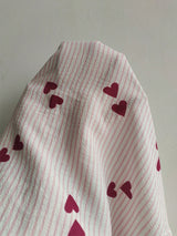 SHEIN Snug Zone بيجامة كاجوال بعلوية مخططة وبنطلون بأكمام طويلة