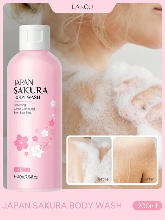 LAIKOU غسول جسم سكورا 200مل مرطب ومضيء