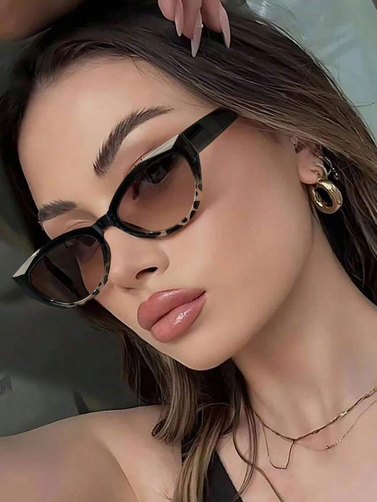 SHEIN نظارات عين القطة بتصميم فينتاج بوهيمي