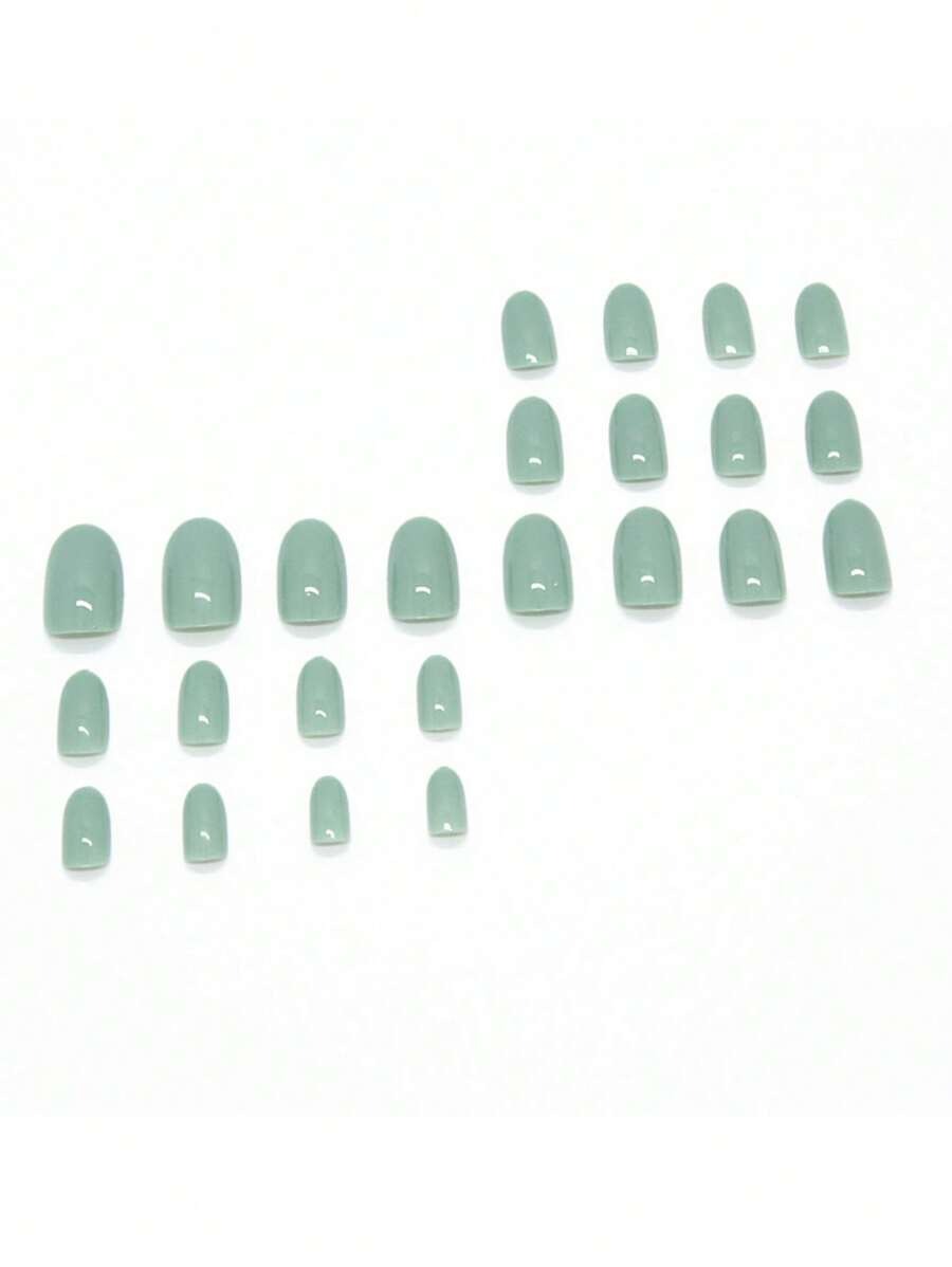 SHEIN طقم أظافر صناعية طويلة – 24 قطعة