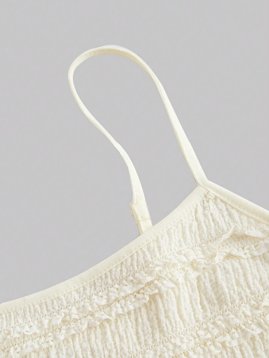 SHEIN MOD طقم من قطعتين – قميص وتنورة بلون المشمش ستايل ناعم