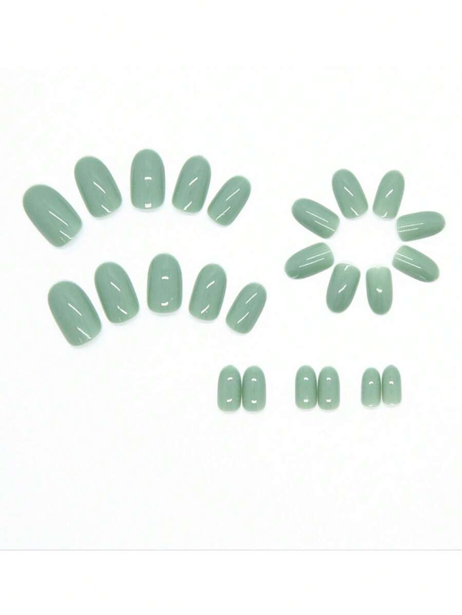 SHEIN طقم أظافر صناعية طويلة – 24 قطعة