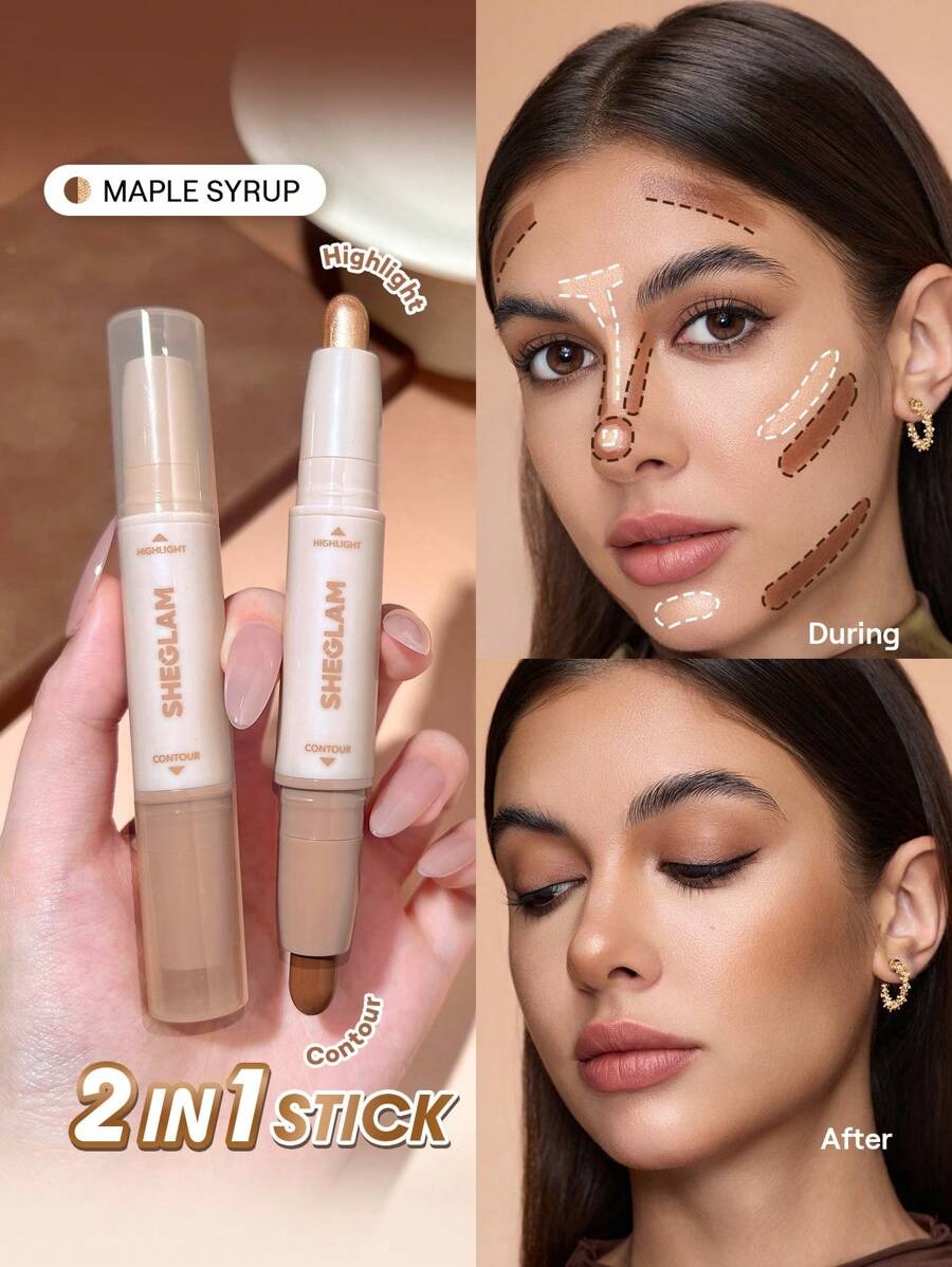 SHEGLAM Maple Syrup عصا كونتور وهايلايتر