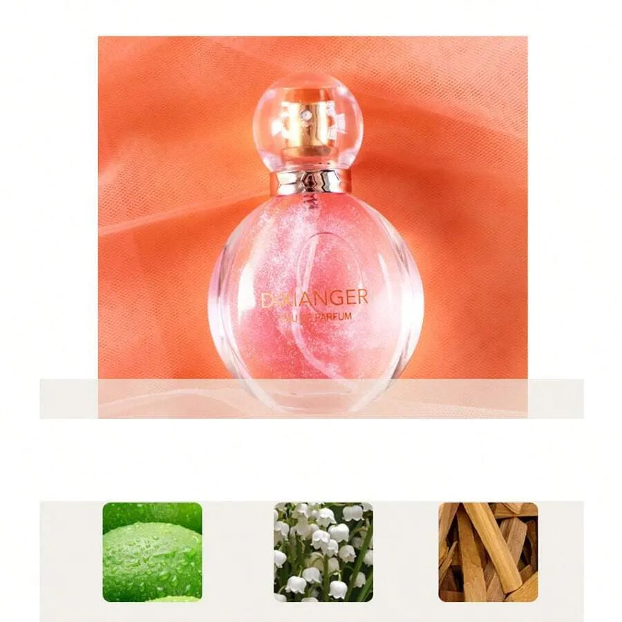 SHEIN عطر نسائي بمسحوق ذهبي برائحة الكاكاو والزهور 30 مل