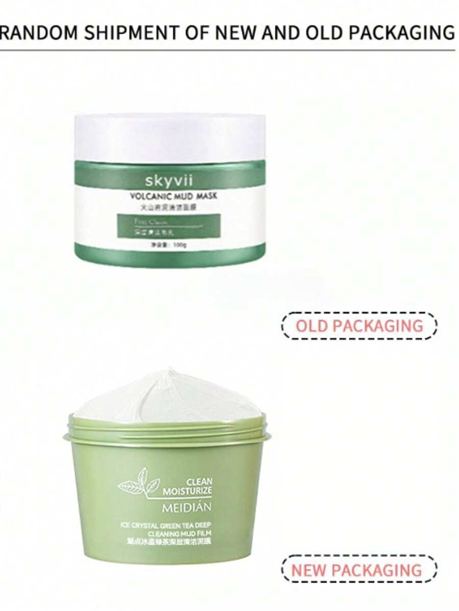 SHEIN SLOWSUNDAY قناع تنظيف عميق بالطين للوجه والجسم