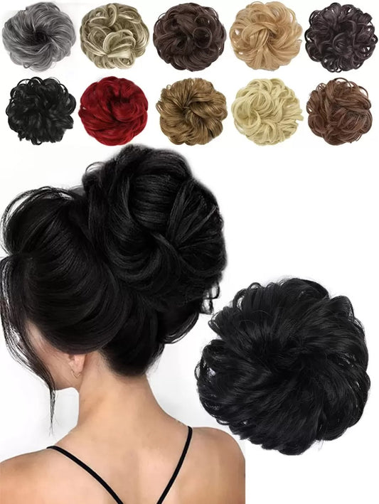 SHEIN كعكة شعر فوضوية بستايل مجعد