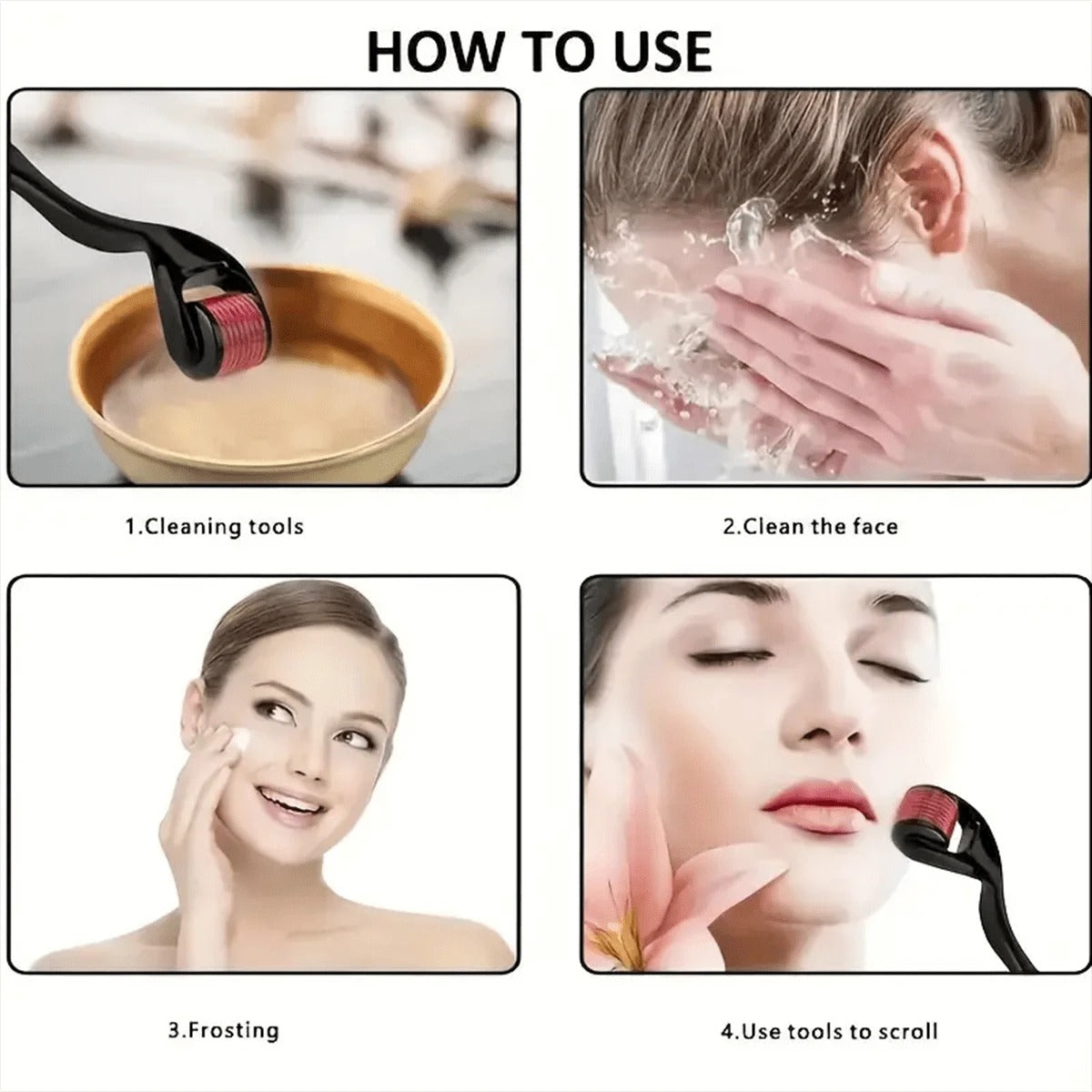 SHEIN LUJITO أداة تقشير البشرة 540 إبرة دقيقة