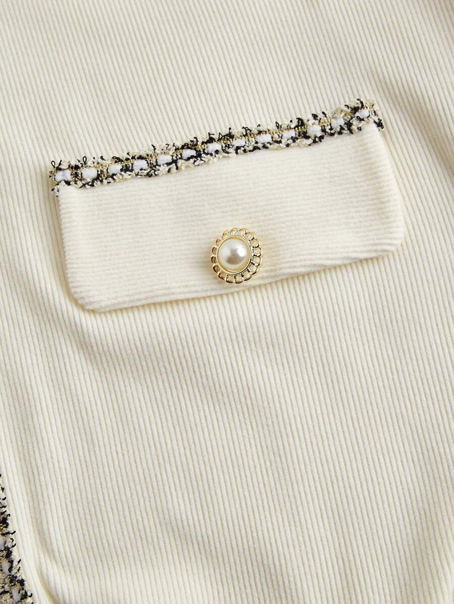 SHEIN MOD فستان طويل بأكمام طويلة مع رباط فيونكة و أزرار ذهبية