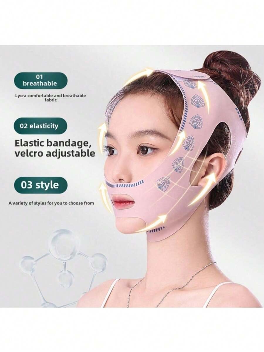 SHEIN قناع رفع الوجه وشد البشرة بلطف بلون وردي