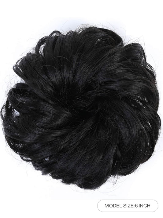 SHEIN كعكة شعر فوضوية بستايل مجعد