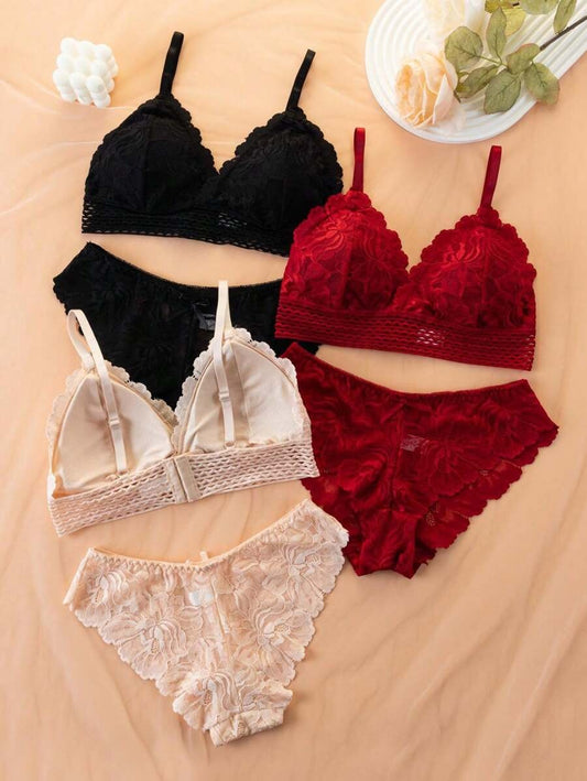 SHEIN طقم داخلي نسائي مميز 6 قطع