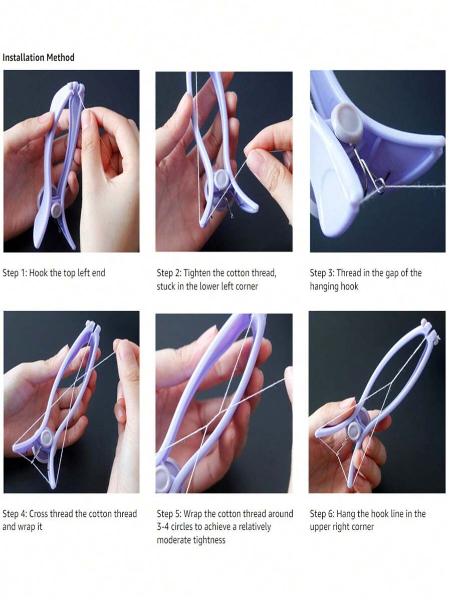 SHEIN أداة بسيطة لإزالة شعر الوجه بالخيط