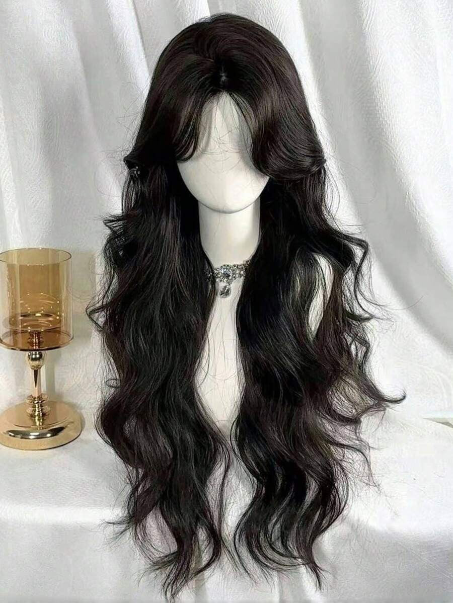 SHEIN باروكة شعر طويل مموج
