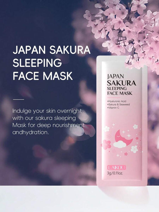 LAIKOU مجموعة 8 قطع بزهور وردية لترطيب وتفتيح البشرة