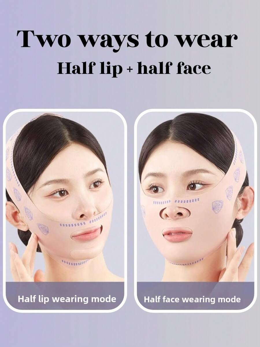 SHEIN قناع رفع الوجه وشد البشرة بلطف بلون وردي