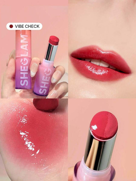 SHEGLAM Mirror Kiss Vibe Check أحمر شفاه لامع