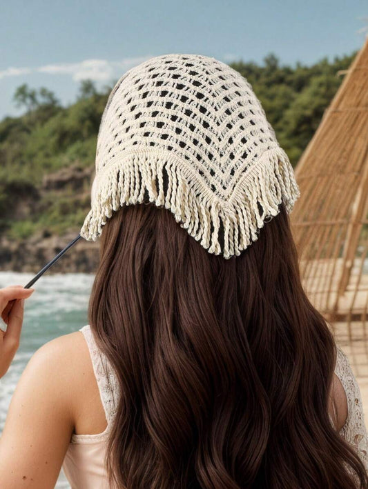 SHEIN وشاح بندانا بيج دانتيل بنقشة زهور