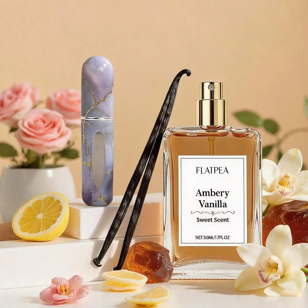 SHEIN عطر فانيليا وكهرمان 50 مل برائحة الياسمين