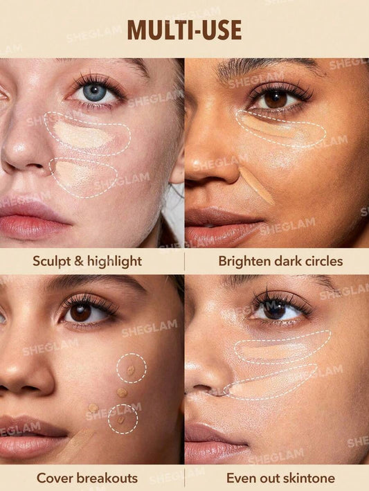 SHEGLAM Perfect Skin Nutmeg  كونسيلر عالي التغطية