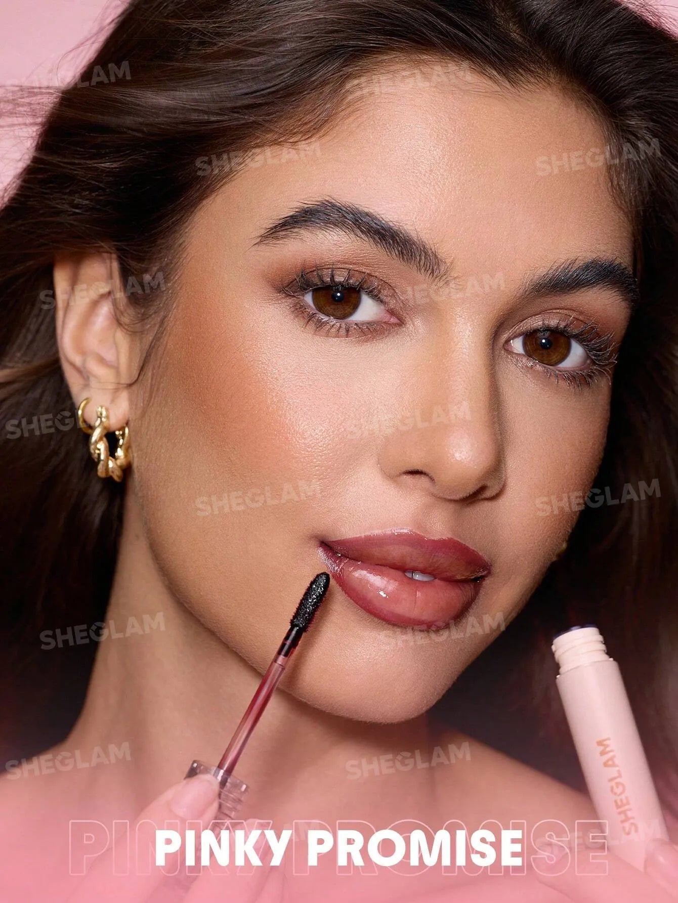 SHEGLAM Fall In Line محدد شفاه قابل للتقشير Pinky Promise
