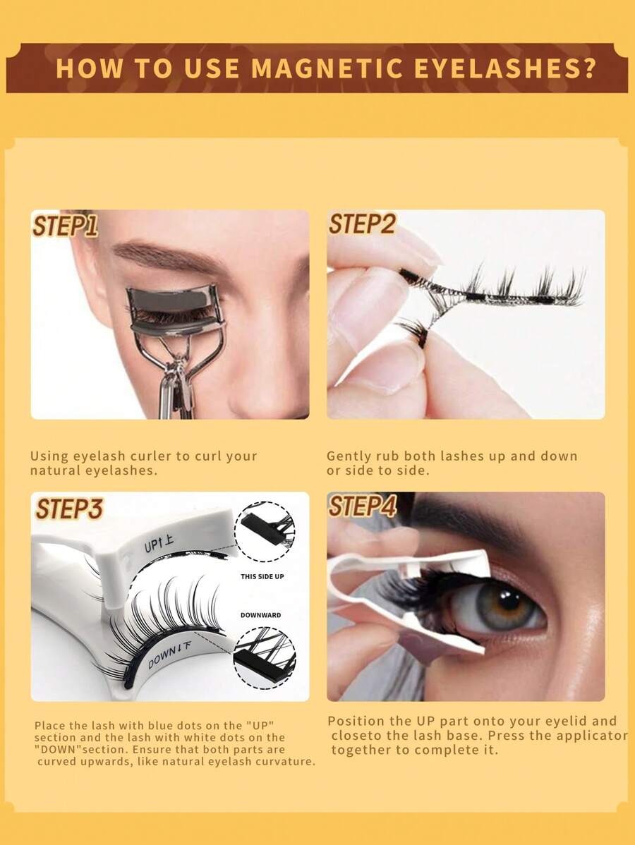 SHEIN رموش مغناطيسية طبيعية
