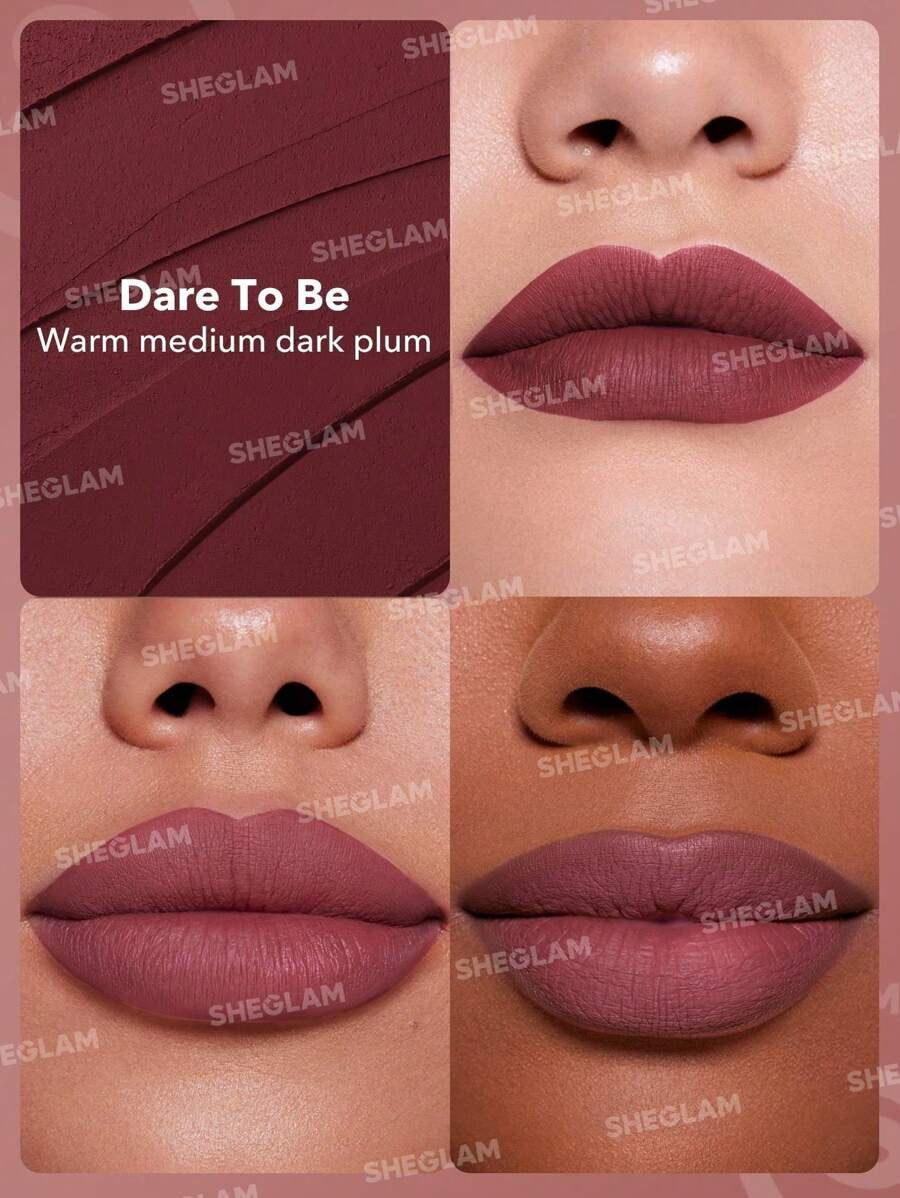 SHEGLAM Dynamatte Boom Dare To Be أحمر شفاه  كريمي مطفي، ثابت ومقاوم للماء