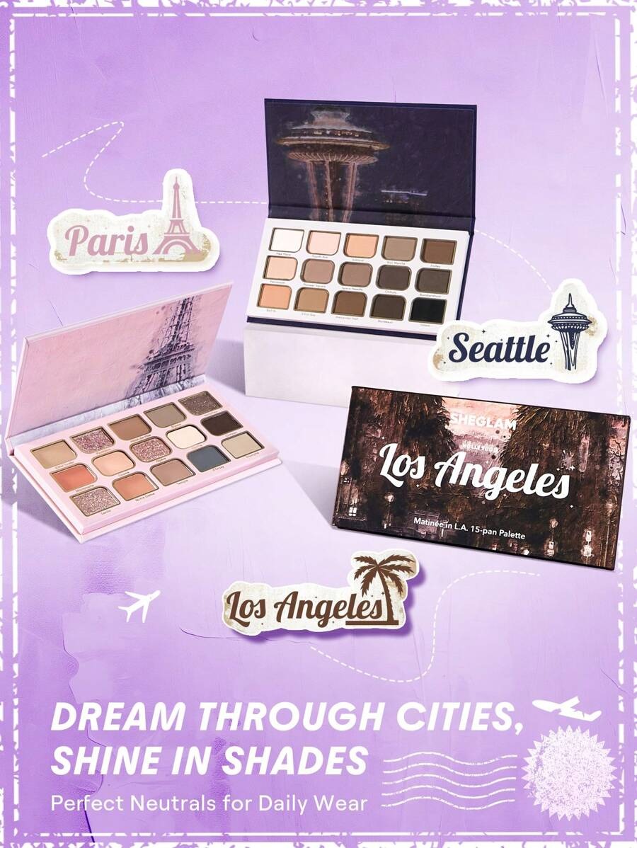 SHEGLAM Showtime In Seattle باليت ظلال العيون