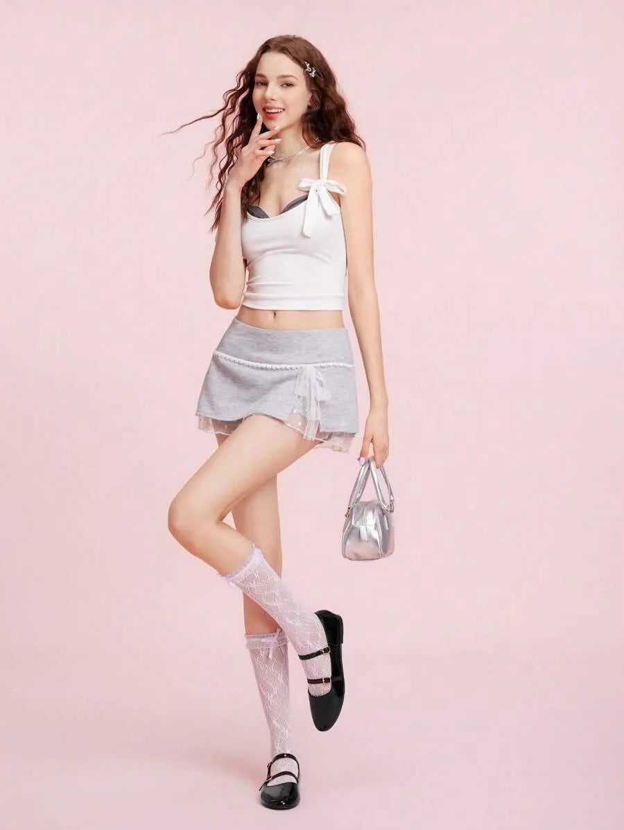 SHEIN CUCCOO DOLLMOD أحذية نسائية مسطحة ماري جين سوداء بحزامين