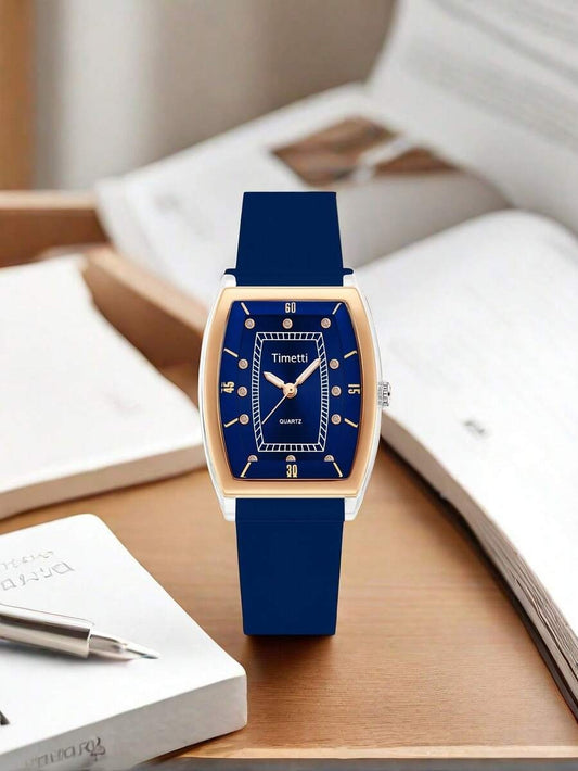 SHEIN ساعة يد نسائية كورية كوارتز بطراز كاجوال